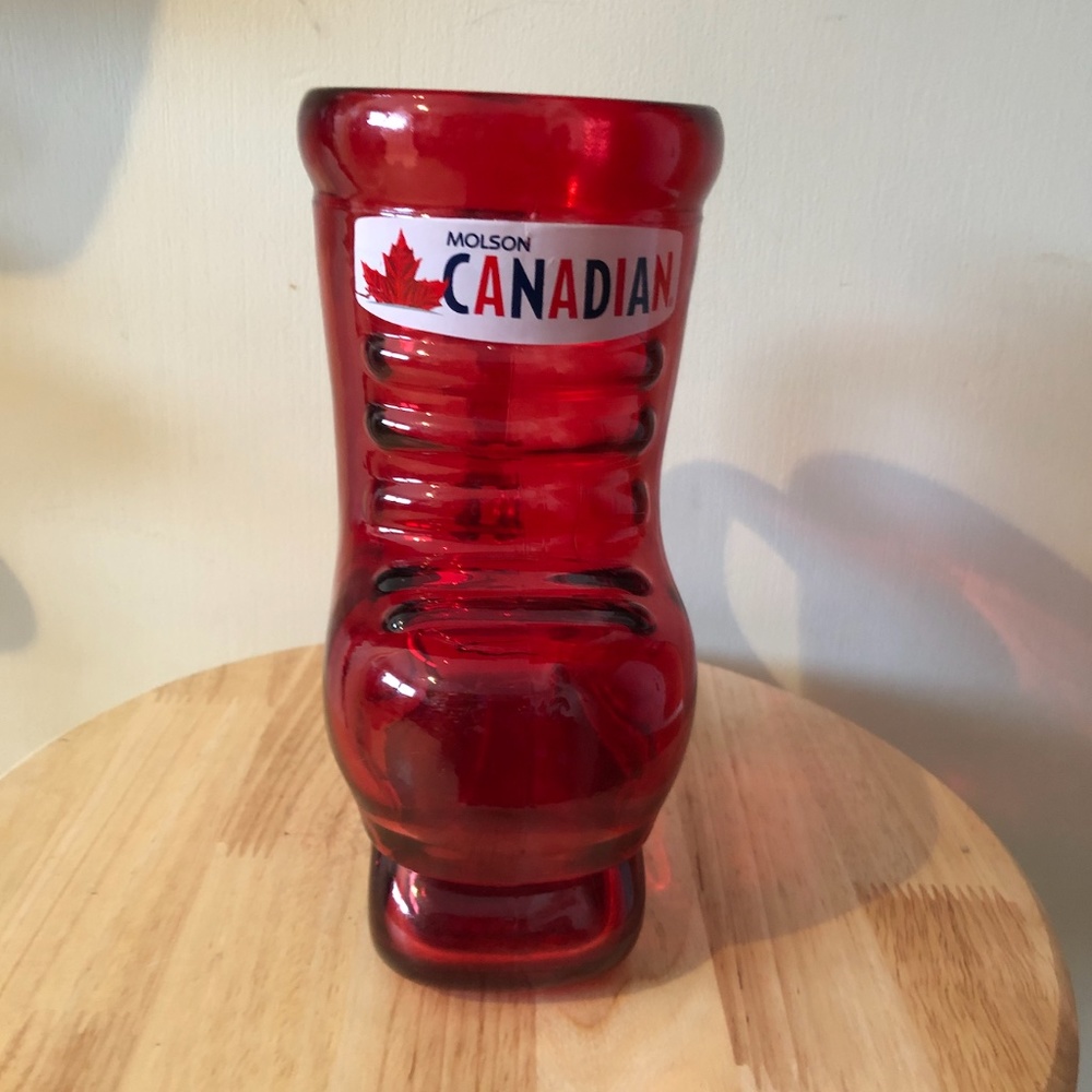 Vintage collectible Molson Canadian hockey boot skate mug stein EUC